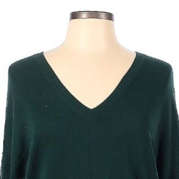 TROUVE, Long sleeve pullover hunter green tunic sweater - Picture 3 of 11